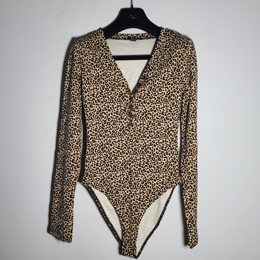 Forever 21 Animal Print Bodysuit NWOT Size S